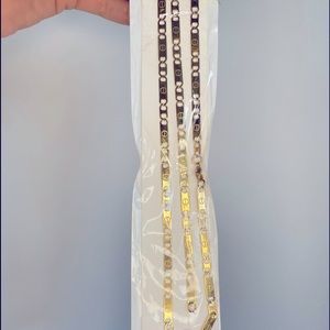 Long Stainless Steel Gold Necklace